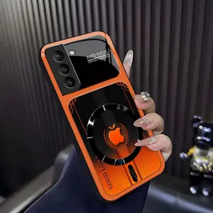 Luxury Sports Car Aesthetic MagSafe Case Anti-Scratch Magnetic Glass Cover for Galaxy S21 5G ---975