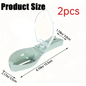 2pc Manual Fish Scale Remover, PP Plastic Fish Scale Scraper, Non-Electric Kitchen Tool, Ideal for Cleaning Fish, Includes Fish Scale Removal Tool