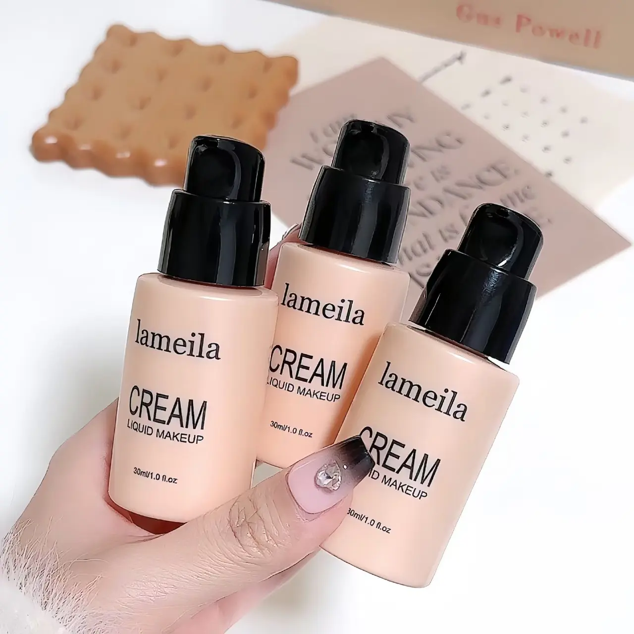 Clear and correcting water-based BB cream, concealer, nude makeup foundation, CC cream, natural fit, matte finish