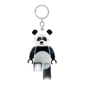 IQ LEGO Minifigures Large 3 Inch Tall Figure Keychain Light - Panda Guy (KE195H)