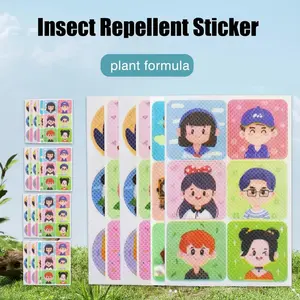 Animal Design Insect Repellent Stickers, 108/288pcs Cute Kids’ Stick-On Patches, Daily Office Stationery Labels, Portable Outdoor Camping Accessory for Clothes Backpacks Chairs