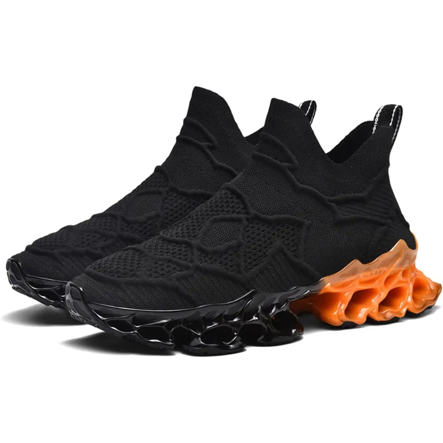 Nike Orange and Black Slip-On Loafers Jack O Lantern Slip On Shoes – Last Light Apparel main image 3