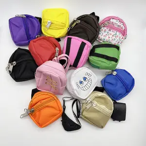 Zipper Small Wallet KeyChain Mini Backpack Key Chain Pendant Small Backpack KeyRing  Student Gifts K5187