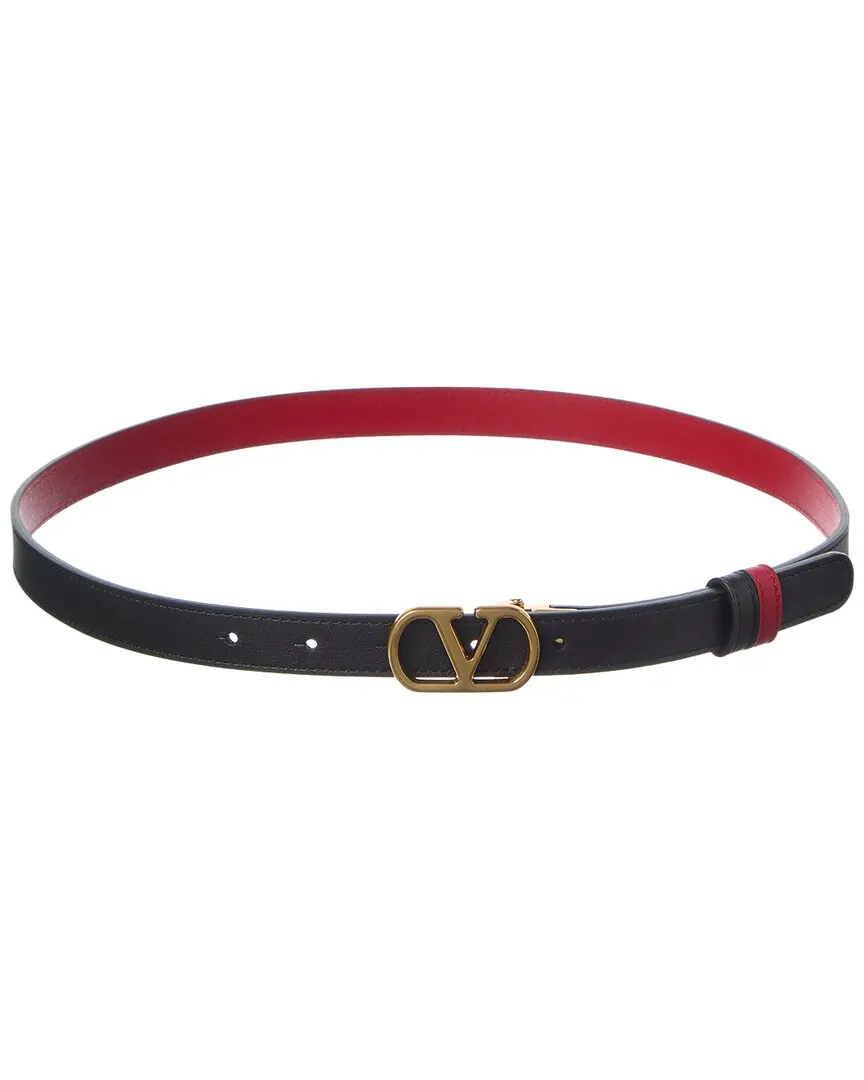 Valentino VLogo Signature Reversible Leather Belt