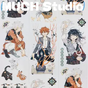 1pc (6*100cm) Dusk Clouds, Anime-style Character Decorative Sticker for Journals, High-End Craftsmanship PET Tape, Exquisite Pattern, Versatile and Practical, Perfect for Scrapbooking, Journal Decoration, Diaries, Notebooks, Greeting Cards, Photo Frames a