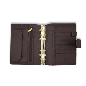Mocha Luxe Binder Planner, Personal Size with Rings