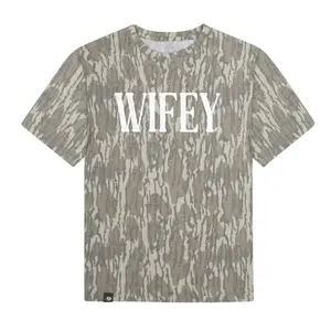 Vintage Unisex Wifey Camo Light Weight Print 3D T-Shirt for Men and Women, Retro Camo WIFEY 3D T-Shirt, Perfect for Casual Wear, Camo T-Shirt, 3D Camo T-Shirt, 3D Camo Style Tee, 3D Camo Shirt