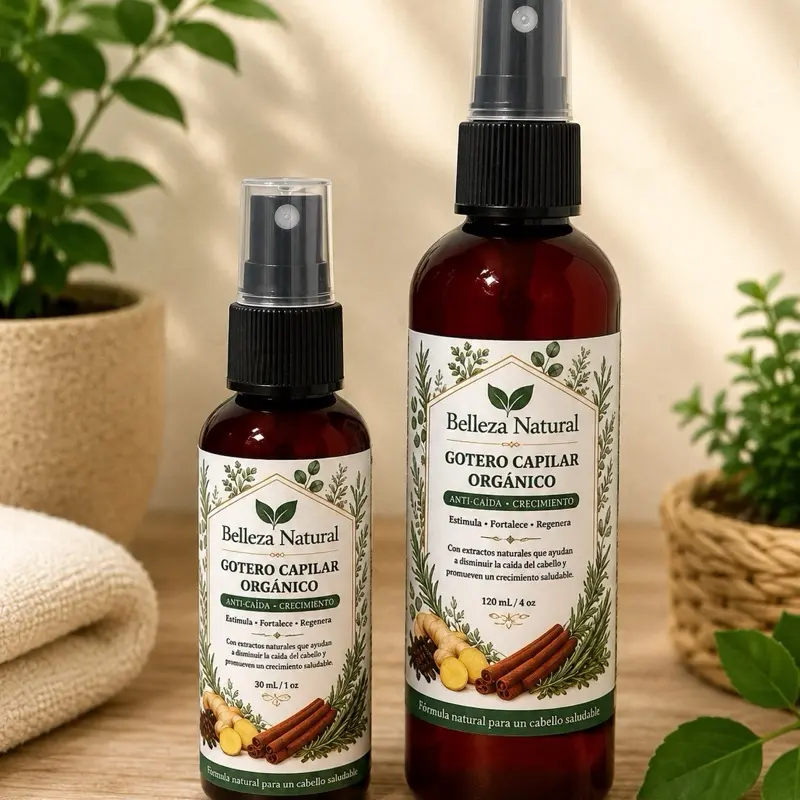 Gotero Anti-Caída Product - Associated with a Plant and Dropper Bottle as Shown Haircare