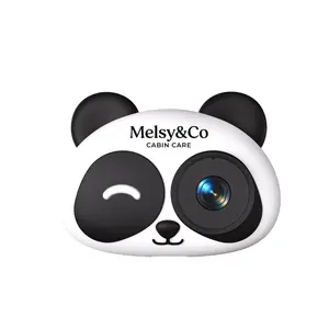 Melsy&Co Cabin Care Universal Baby Car Camera CA520 with Panda Design-1080P HD Night Vision,CarPlay Compatible,360 Rotating View for Rear Facing Seats.(NO Android Support).