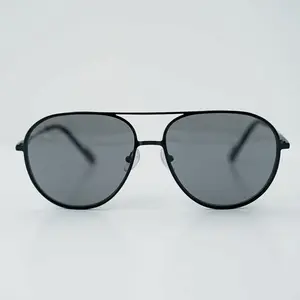 Blue Eye Ollie Sunglasses - Onyx Aviators, 100% UV Protection, Polycarbonate Lens, Scratch Resistant Coating, Shatter Resistant Acetate Frame