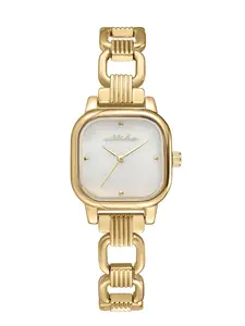 Classic Square Gold Bracelet Watch