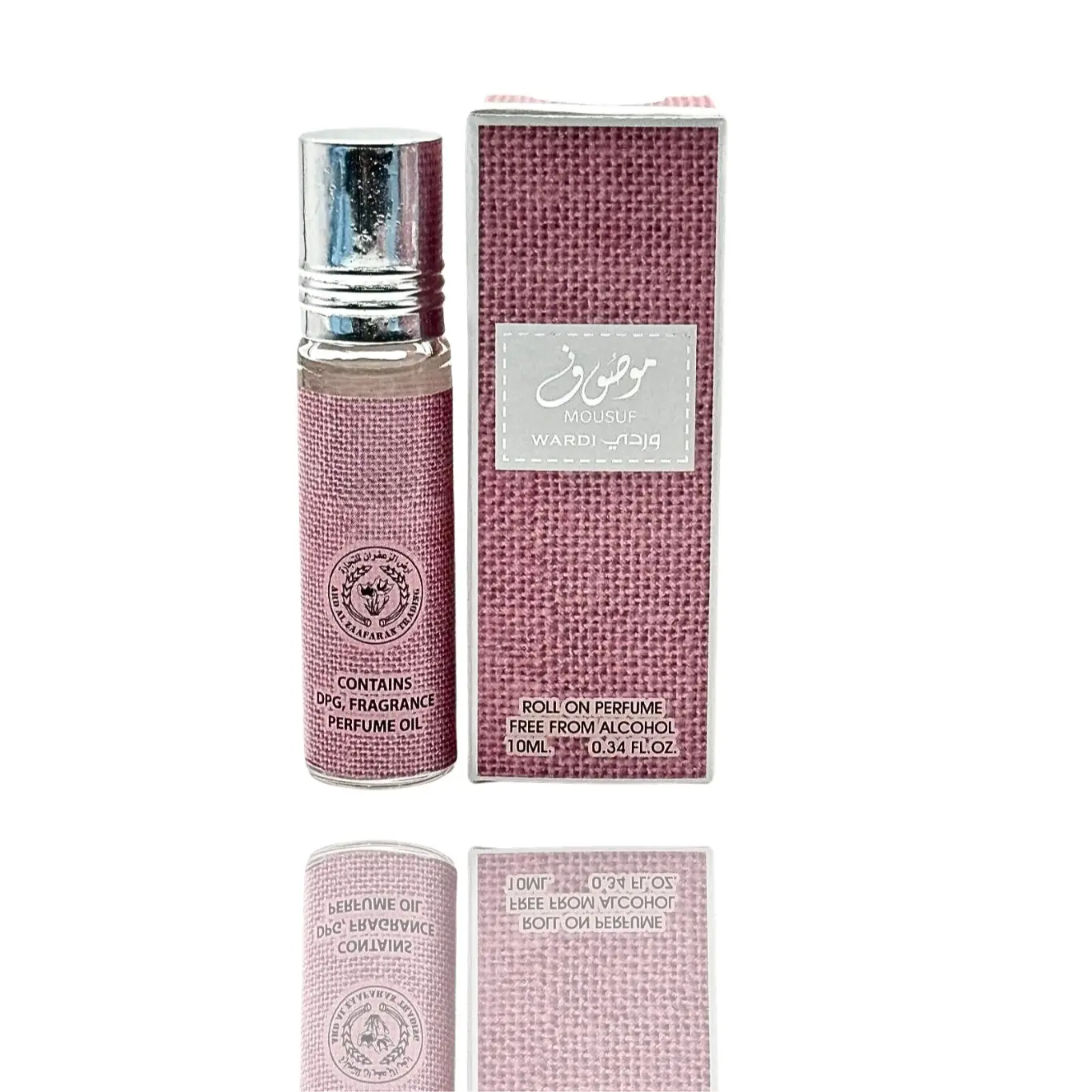 Ard Al Zaafaran Mousuf Wardi Roll-On Perfume - Alcohol-Free Unisex EDP, Long-Lasting Citrus Scent, 0.34 fl oz EDP Liquid Colognes, Single Item, Aromatic Citrusy Fragrance, Adults, Alcohol‑Free Wear