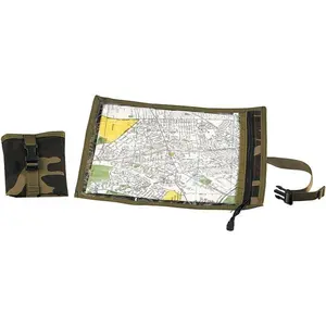 Woodland Camouflage Tactical Waterproof Map & Document Important Papers Case - Nylon Field Cover Holder (13.5" x 13.5")