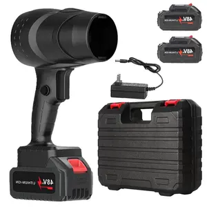 Turbo Jet Blower Two Batteries Cordless Power Air Duster Handheld Powerful Dryer for Car Dust Removal and Snow Removal Including