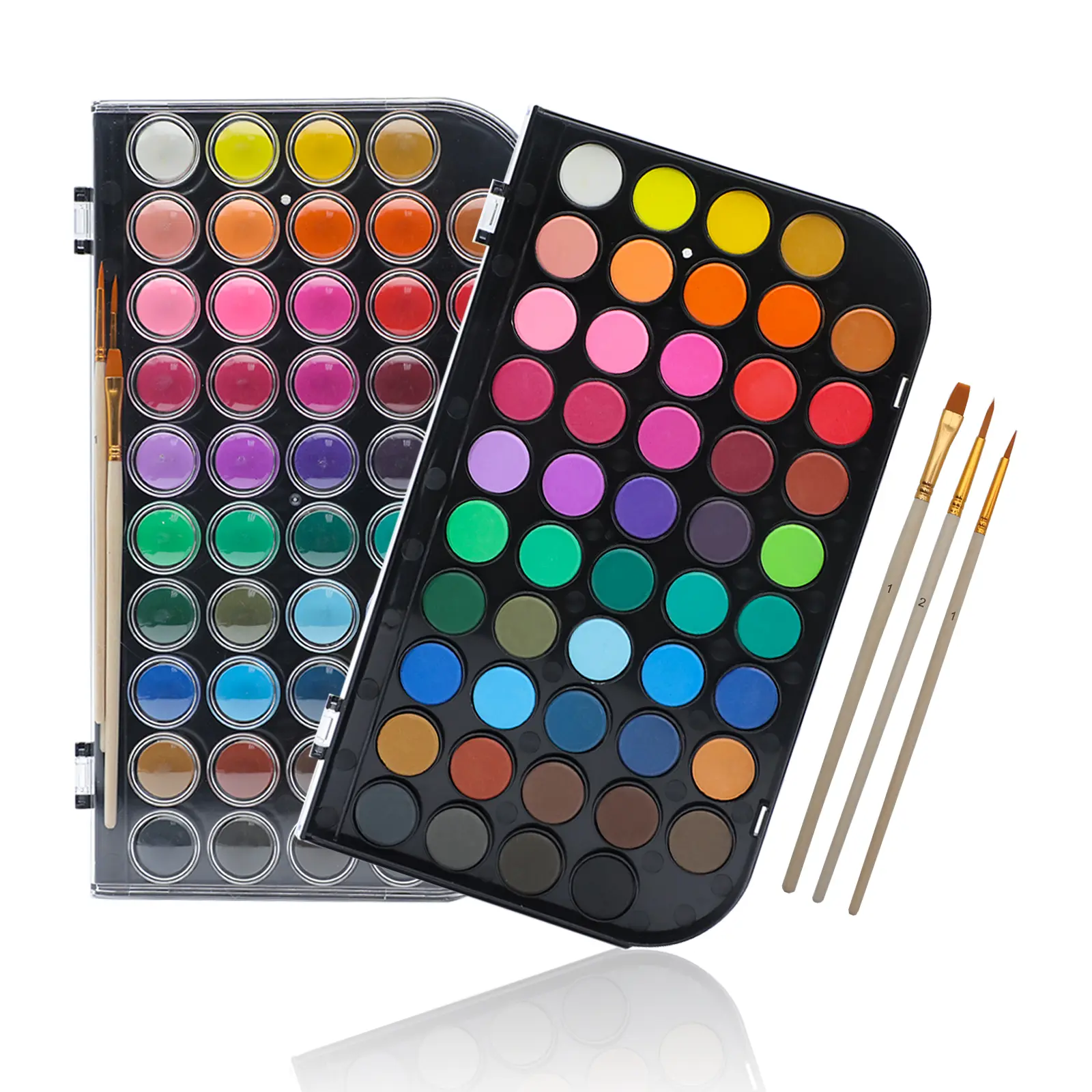 Artecho Watercolor Paint Set with Brushes, Washable, Travel Design, Perfect for Card DIY, Illustrations, Painting, Calligraphy