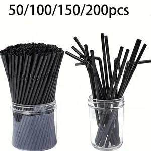 Transparent Flexible Plastic Straws, Bendable and Stretchy, Party Decorative Straws, Coffee Stirrers, Multipurpose Use, Suitable for Milkshakes, Ice Creams, Bars