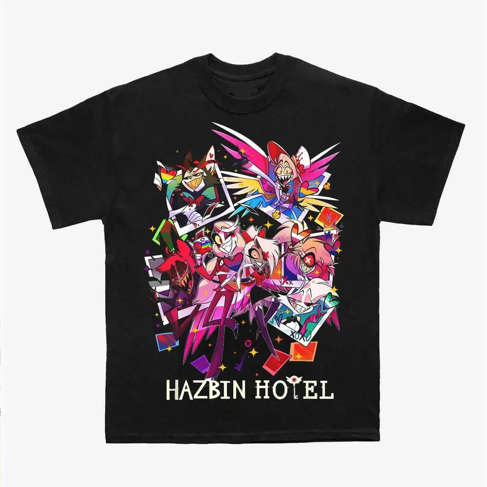 Hazbin Hotel Vintage T-Shirt, Dark Fantasy Animation Graphic Tee, Heavy Cotton Apparel