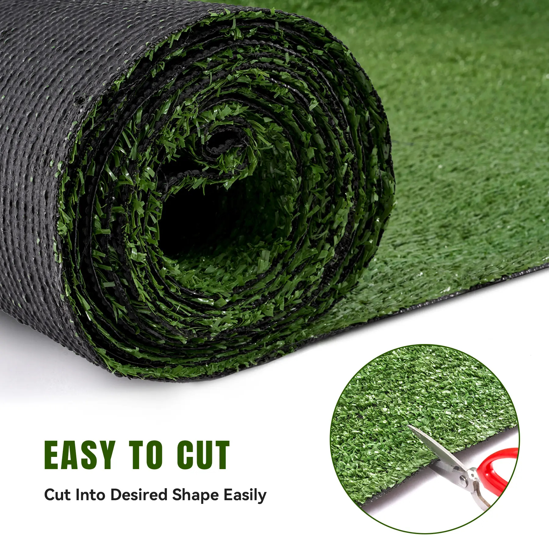Durable Permeable Artificial Turf Mat Pad - Water-Resistant Synthetic Grass, Easy-to-Clean Indoor Home Decor | Mid-Year Sale Deal plant decorations