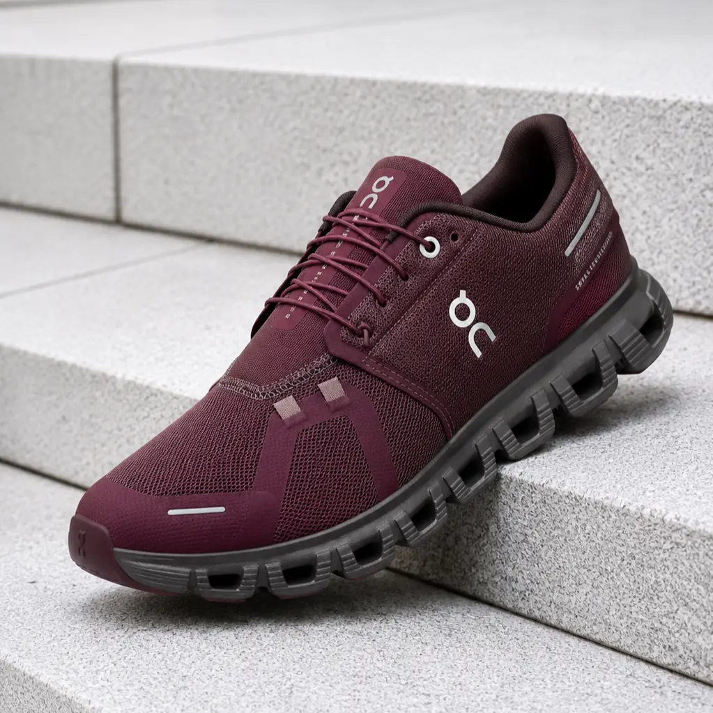 On Running Cloud 6 Mulberry Pebble 3MF10072634 Men's Fashion Sneaker New