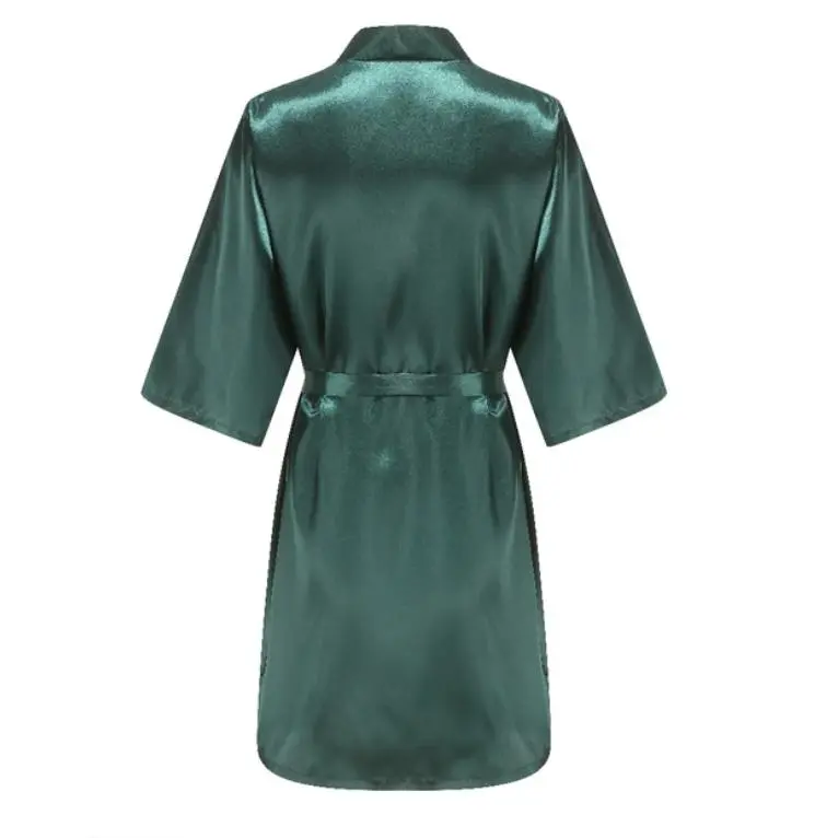 Wedding Party Team Bride Robe With White Letters Kimono Satin Pajamas Bridesmaid Bathrobe YE6522 Wedding Party Team Bride Robe With White Letters Kimono Satin Pajamas Bridesmaid Bathrobe YE6522