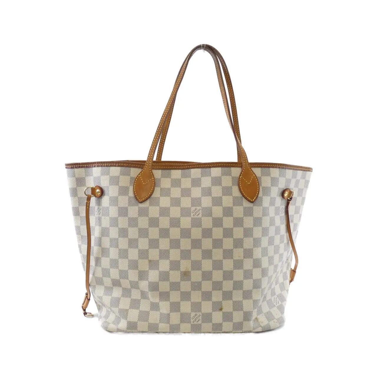 Pre-owned Louis Vuitton Canvas Tote Bags Neverfull Damier Azur Tote Bag