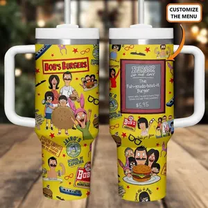 Bob's Burgers Movies Custom Cup 40oz Tumbler With Handle