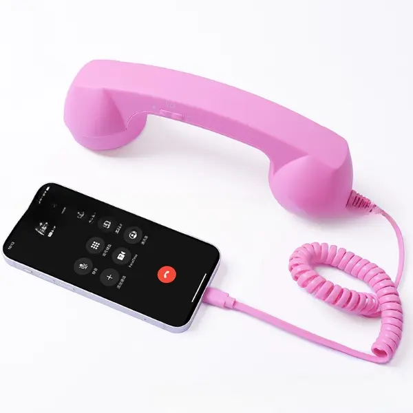 USB-C Vintage Telephone Handset for iPhone 18 Pro Max & iPhone 18 Duo – Wired Phone Headset, Plug & Play Like Wired Earphones, No Adapter Needed, Retro Call Receiver with Mic, Portable Accessory, Multiple Colors