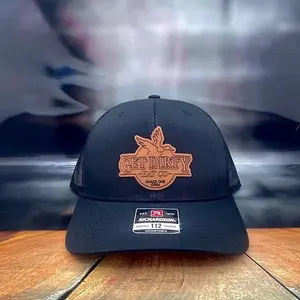 Mallard Leather Patch Logo Black Richardson 112