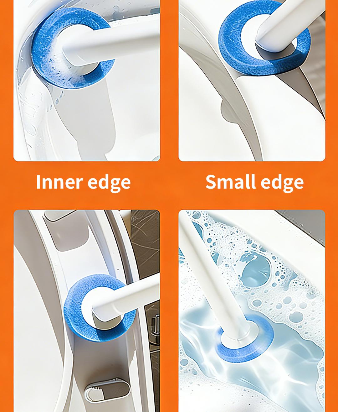 SOPAMI Wall Mount Disposable Toilet Brush Kit with 16/32 Replaceable Brush Heads Rotating Universal Brush Head All Round Deep Clean Toilet Bowl Gap Odor Reducing Mess-Free Small Bathroom Supply SOPAMI Wall Mount Disposable Toilet Brush Kit with 16/32 Replaceable Brush Heads Rotating Universal Brush Head All Round Deep Clean Toilet Bowl Gap Odor Reducing Mess-Free Small Bathroom Supply