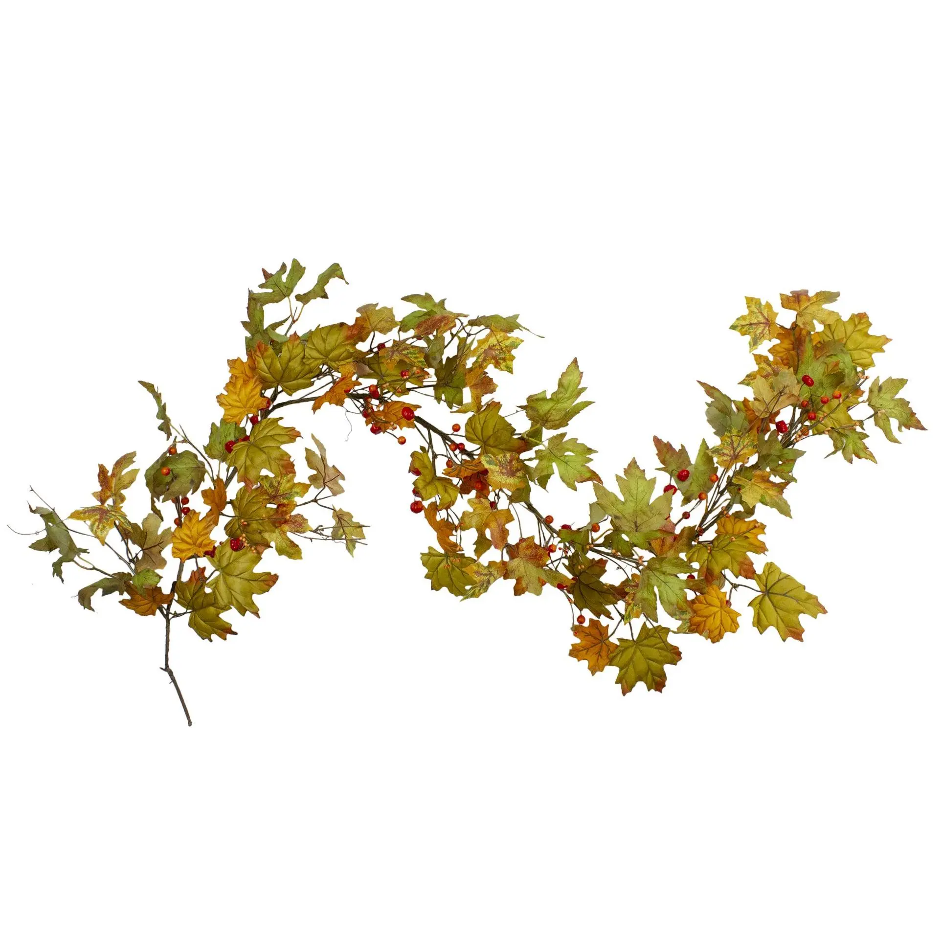 Northlight 5' x 6" Leaves & Berries Thanksgiving Garland