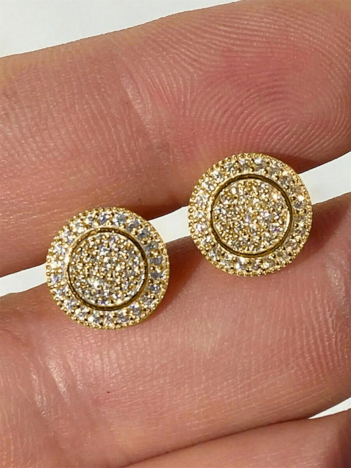 1 Pair Fashion Cubic Zirconia Stud Earrings Ear Studs For Women For Valentine's Day Gift Wedding Engagement Anniversary Party Jewelry Sparkling Ear Jewelry