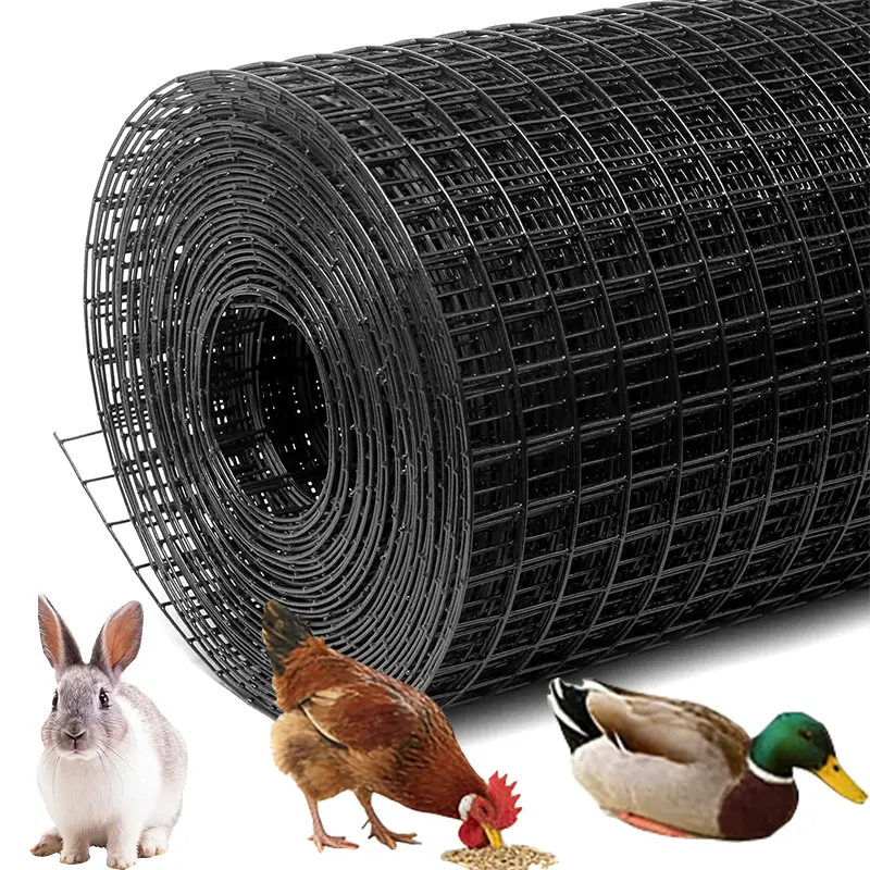 Hardware Cloth, 48in x 50ft 1/2inch Galvanized Wire Mesh Roll, 19 Gauge Chicken Wire Fencing Roll, Vinyl Coating Metal Wire Mesh for Chicken Coop Barrier, Rabbit Snake Fences, Poultry Enclosures