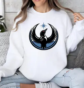 [Sale off up to 50%] Minnesota Rebel Alliance Sweatshirt, MN State Bird Loon Resistance, Political Protest Pullover, Minnesota Starbird Crewneck, streetwear graphic tee