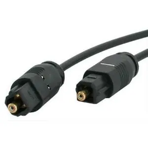 Startech 3 ft PVC Digital Toslink Optical Digital Audio Cable - Flexible Fiber Optic Tech Accessory for Secure Connections, Space-Saving Design, Enhanced Sound Quality