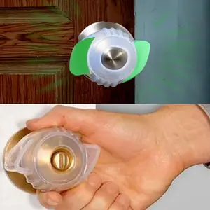 An New Fluorescent Door Knob Dust Covers Round Wall Protector Door Handle Bumper Guard Stopper Child Baby Safety Supplies Crash Pad