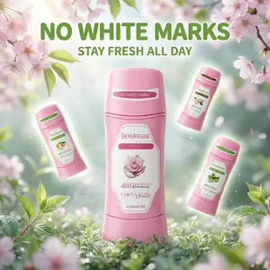 Flora Ruby Aluminum-Free Deodorant | 48H Fresh Protection & No White Marks