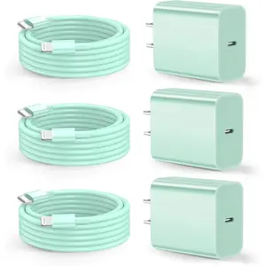 For iPhone 14 Charger Fast Charging,3 Pack Green 6ft USB C to Lightning Fast Charging Cable Compatible with iPhone 14/13/12/12 Pro Max/11,iPad