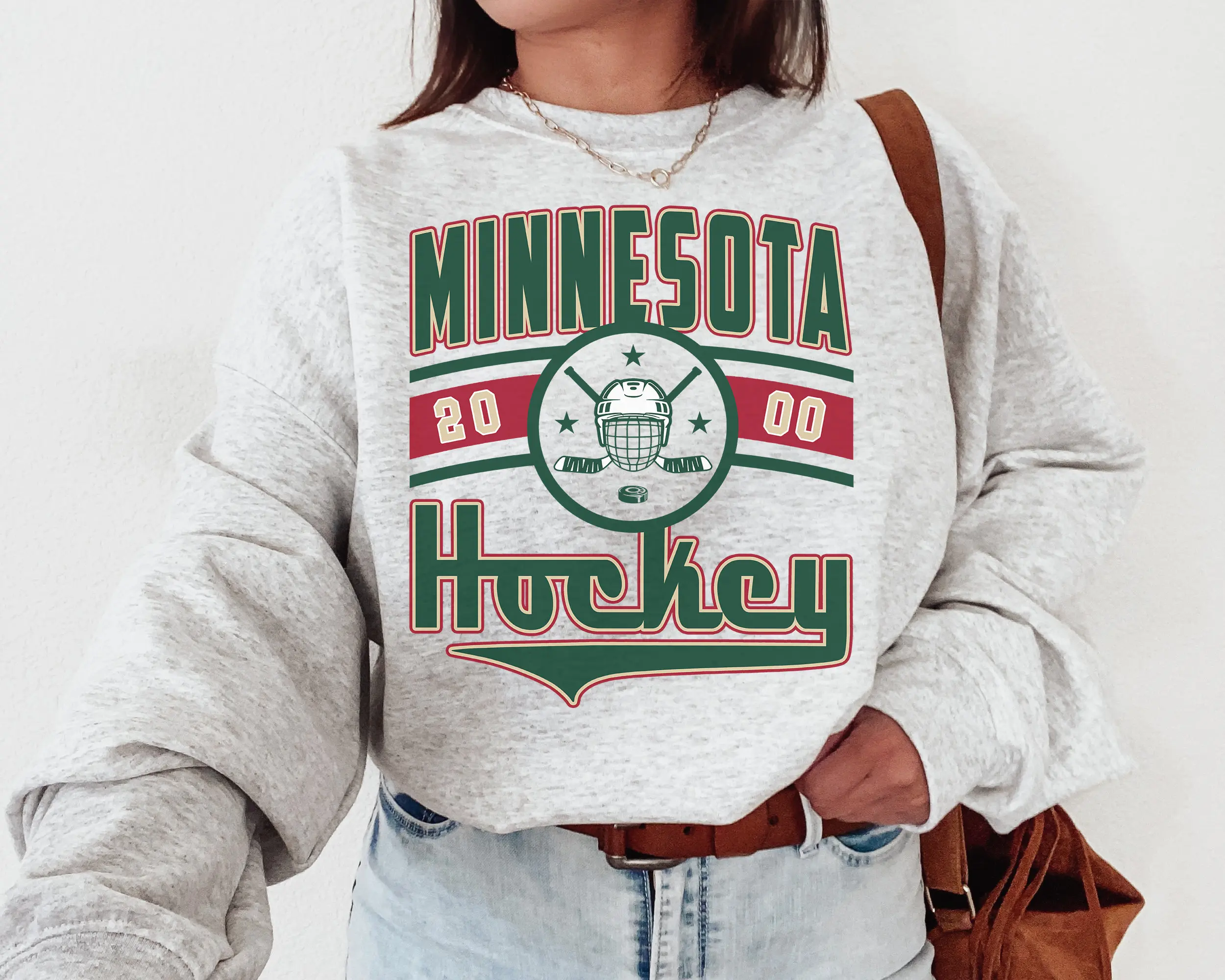 Vintage Minnesota Wil Sweatshirt \ T-Shirt Wild Sweater Wild T-Shirt Hockey Fan Shirt Retro Minnesota Ice Hockey Minnesota 2000 Casual Cotton