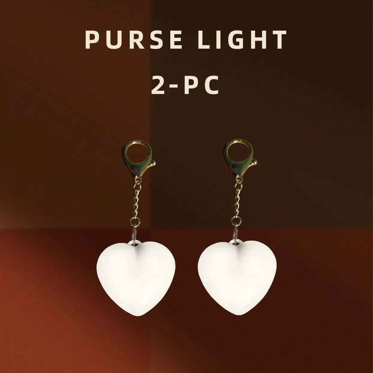 Heart shaped bag touch sensor light  2PCS