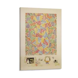 American Painter Jasper Johns Abstract Art Poster 31 Canvas Poster Bedroom Decor Sports Landscape Office Room Decor Gift Frames Ornaments Wall Artistic Decoration Photo