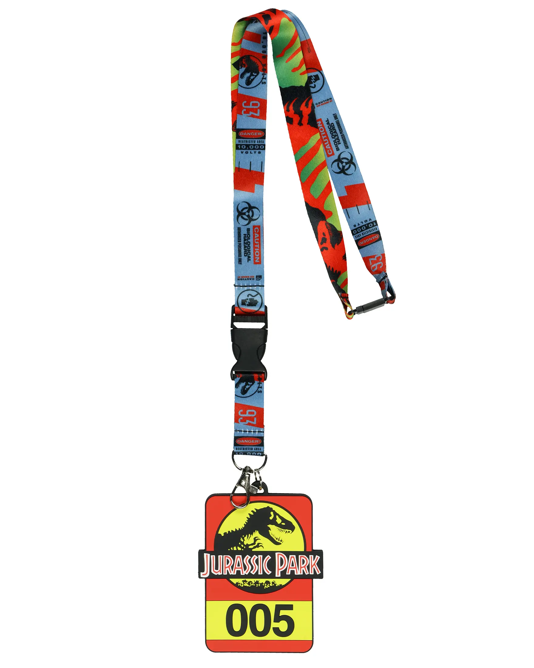 Jurassic Park 005 Vehicle ID Tag Breakaway Lanyard ID Badge Holder Neck Strap, Lanyard For Id Badge, Id Display