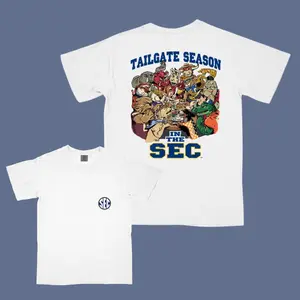 SEC Tailgate Season T-shirt Sweatshirt Hoodie, Retro College Football Graphic Tee for Game Day, Unisex Southern Tailgating Spirit Outfit
