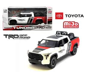 MiJo Exclusives 1:24 2023 Toyota Tundra TRD Off-Road Custom White with Grey, Black, and Red Limited Edition