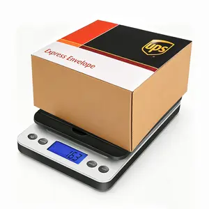40kg/5g 86lb/0.1oz High Accuracy Digital Shipping Scale, Postal Postage Scale with Flip up Holder & Hold/Tear Function, Package Scale for Small Business & Mails, Battery & AC Adapter Supported