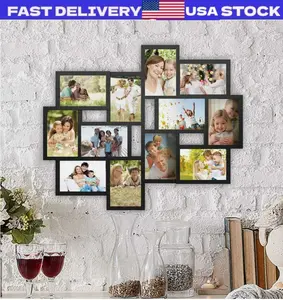 Collage Picture Frame Holds 12 Images Wall Hanging Multiple Photos 4 x 6