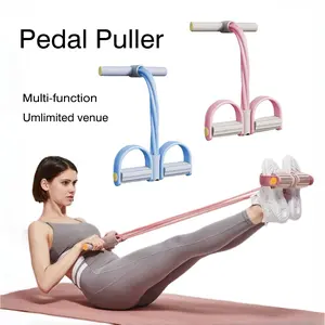 Multifunctional 6-Tube Resistance Band, Yoga Pedal Puller, Home Gym Fitness Equipment for Full-Body Workout