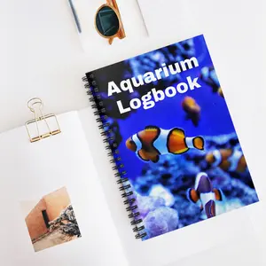 Aquarium Logbook Spiral Notebook - Perfect for Fish Enthusiasts, Marine Biologists, Aquarium Keepers, Journaling, Note-taking