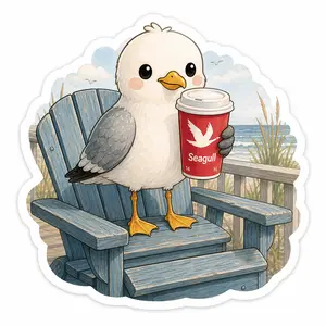 Seagull With Coffee