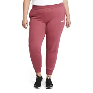 PUMA Womens Essentials Sweatpants Plus Casual - Red
