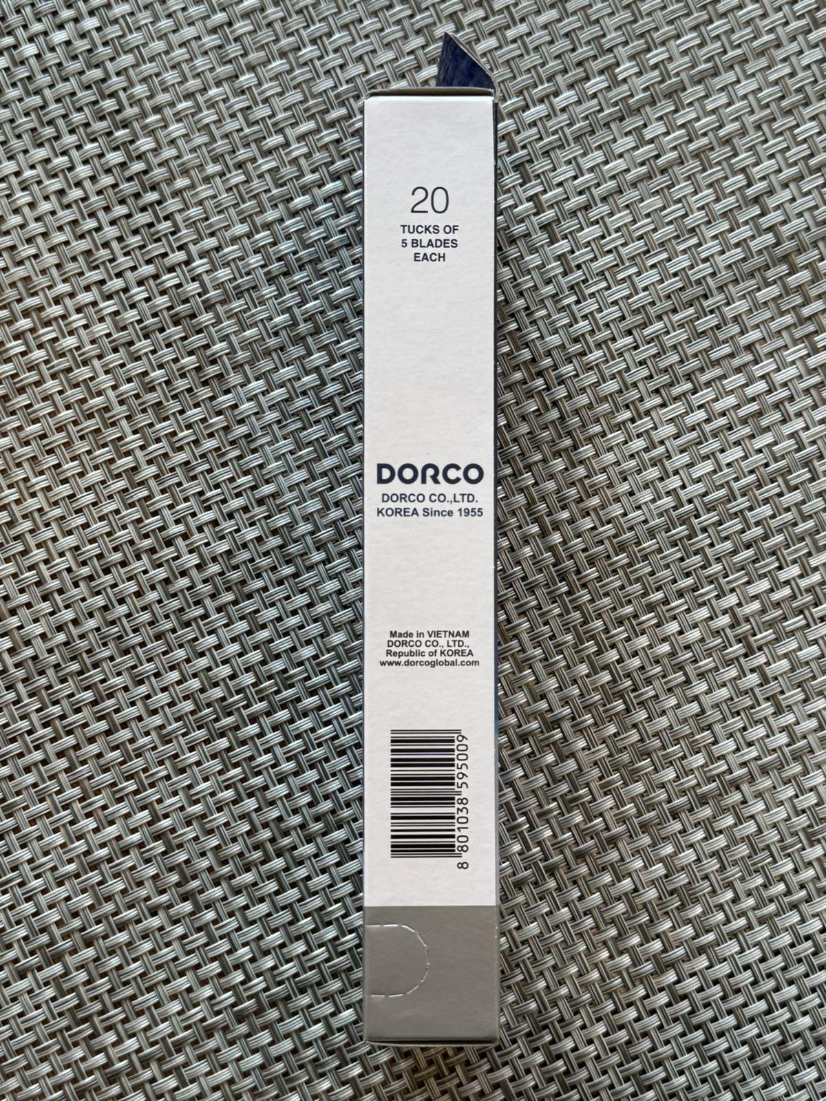 Dorco Prime Platinum Long Double Edge Razor Shaving Blades, 200 ct for Barbers - 2 packs of 100 blades each .